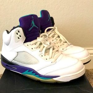AIR JORDAN 5 RETRO 'GRAPE' 2012 With Original Shoebox